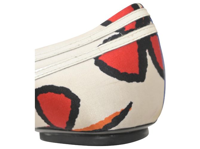 Sapatilhas impressas Louis Vuitton em cetim multicolorido - vista 9