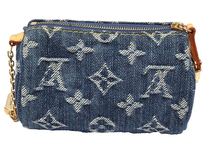 Louis Vuitton Monogram Denim Speedy PM Pouch Blue - view 3