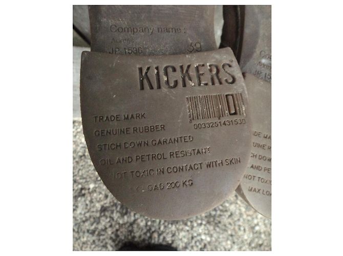 Autre Marque Botas Kickers de piel de ciervo beige - vista 7