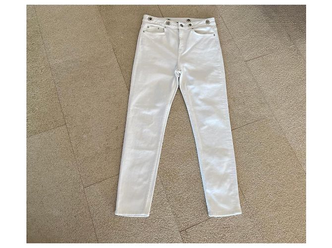 Jeans blancos de algodón elastano talla 28 The Kooples Jeans - vista 2