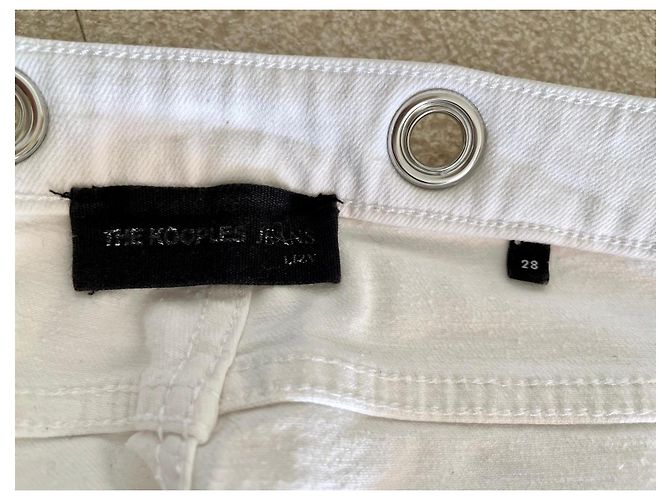 Jeans blancos de algodón elastano talla 28 The Kooples Jeans - vista 4