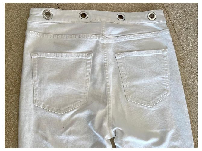 Jeans blancos de algodón elastano talla 28 The Kooples Jeans - vista 9