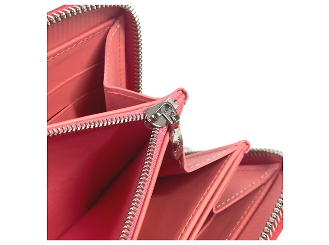 Cartera Larga Rayures Monogram Vernis Louis Vuitton Rosa Naranja - vista 11