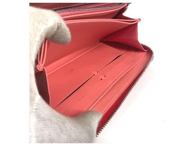 Cartera Larga Rayures Monogram Vernis Louis Vuitton Rosa Naranja - vista 13