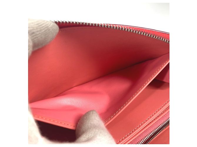Cartera Larga Rayures Monogram Vernis Louis Vuitton Rosa Naranja - vista 15