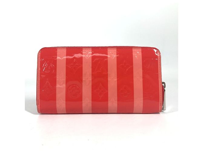 Cartera Larga Rayures Monogram Vernis Louis Vuitton Rosa Naranja - vista 2