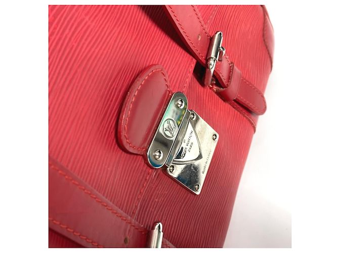Borsa a spalla Louis Vuitton Epi Segur MM Rosso - vista 10