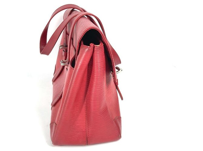 Borsa a spalla Louis Vuitton Epi Segur MM Rosso - vista 4