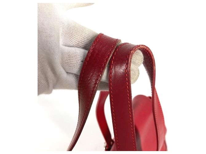 Borsa a spalla Louis Vuitton Epi Segur MM Rosso - vista 8