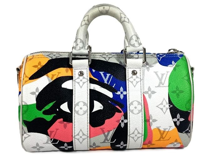 Borsa Keepall Bandoulière 25 Monogramma Louis Vuitton Multicolore - vista 2