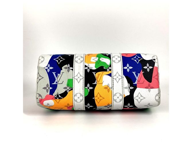 Borsa Keepall Bandoulière 25 Monogramma Louis Vuitton Multicolore - vista 5