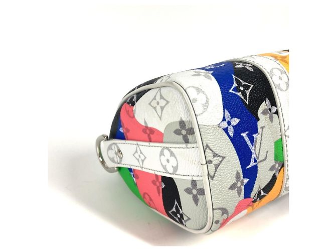 Borsa Keepall Bandoulière 25 Monogramma Louis Vuitton Multicolore - vista 7