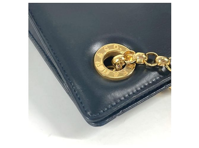 Borsa tote in pelle blu navy Tiffany & Co. - vista 10