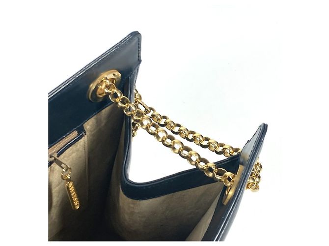 Borsa tote in pelle blu navy Tiffany & Co. - vista 13