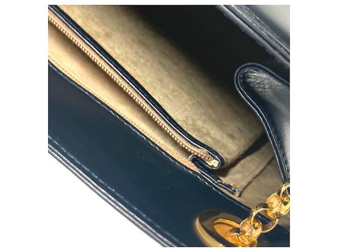 Borsa tote in pelle blu navy Tiffany & Co. - vista 16
