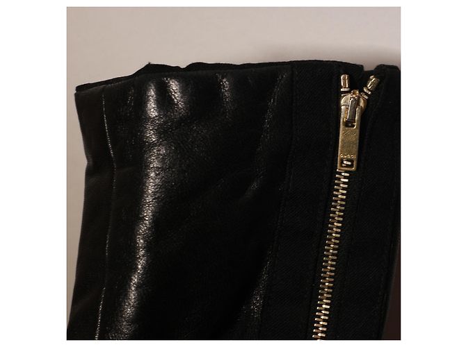 Unglaubliche Gucci-Lederjacke Schwarz - Ansicht 11