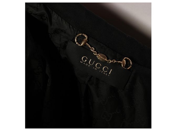 Unglaubliche Gucci-Lederjacke Schwarz - Ansicht 12