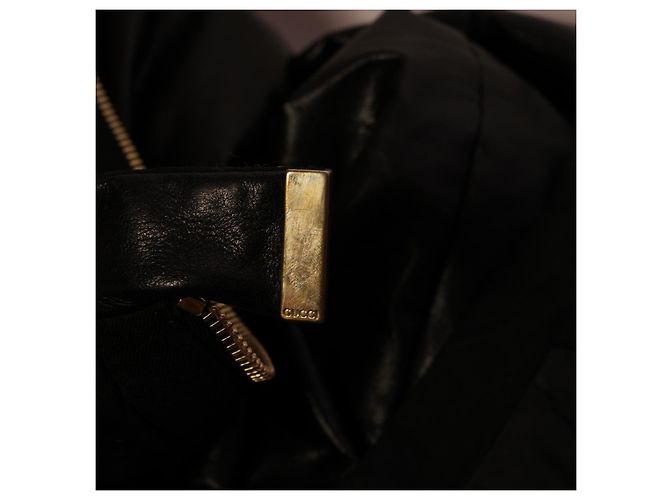 Unglaubliche Gucci-Lederjacke Schwarz - Ansicht 13