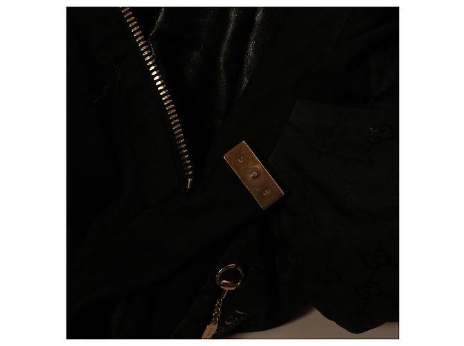 Unglaubliche Gucci-Lederjacke Schwarz - Ansicht 14
