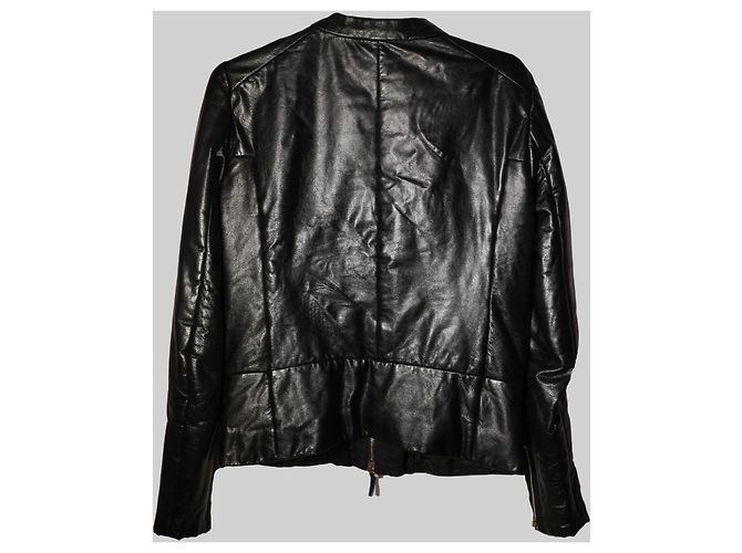 Unglaubliche Gucci-Lederjacke Schwarz - Ansicht 2