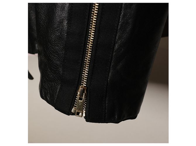 Unglaubliche Gucci-Lederjacke Schwarz - Ansicht 6