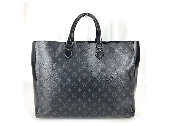 Borsa Grand Sack Monogram Eclipse Louis Vuitton Nero - vista 2