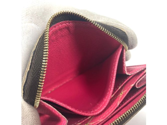 Monogramm Münzbörse Louis Vuitton Braun Pink - Ansicht 16