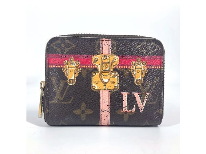 Monogramm Münzbörse Louis Vuitton Braun Pink - Ansicht 2