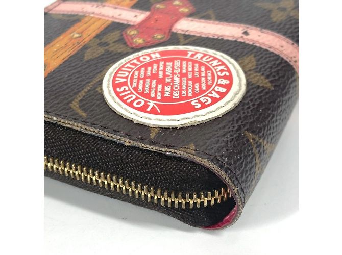 Monogramm Münzbörse Louis Vuitton Braun Pink - Ansicht 5