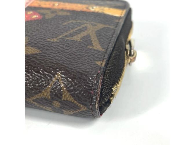 Monogramm Münzbörse Louis Vuitton Braun Pink - Ansicht 6