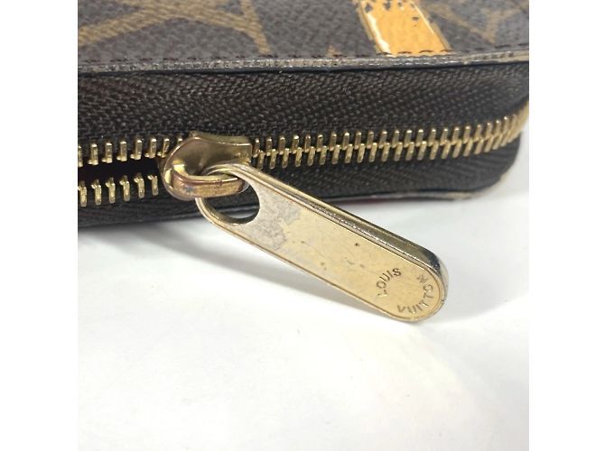 Monogramm Münzbörse Louis Vuitton Braun Pink - Ansicht 7