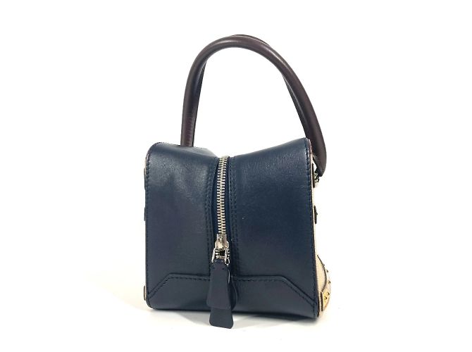 Borsa Trompe l'oeil Chain M52350 di Louis Vuitton Blu navy - vista 4