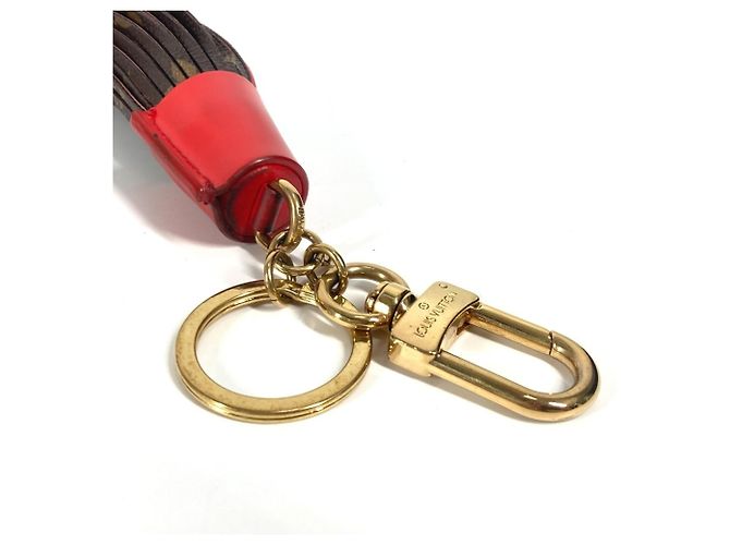 Louis Vuitton Monogram Tassel Bag Charm Brown Red - view 2