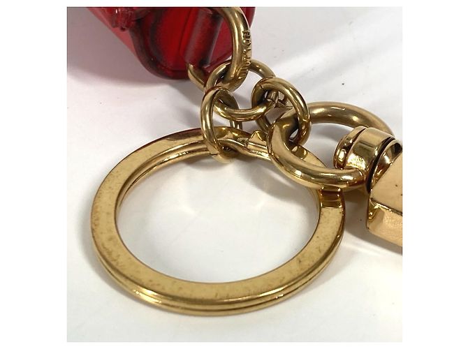 Louis Vuitton Monogram Tassel Bag Charm Brown Red - view 5