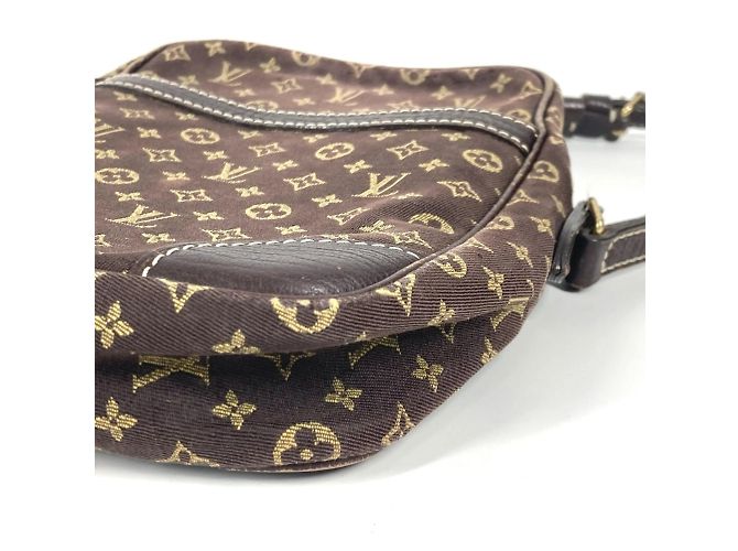 Borsa Pochette Mini Lin Monogram Louis Vuitton Marrone - Ansicht 5