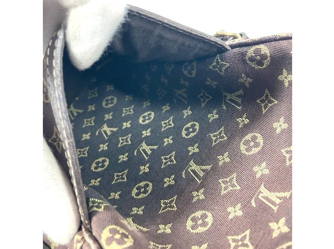 Borsa Pochette Mini Lin Monogram Louis Vuitton Marrone - Ansicht 8