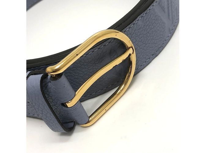Louis Vuitton Monogram Empreinte Santur Glaceaus Gürtel Blau Lila - Ansicht 2