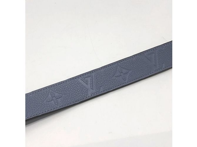 Louis Vuitton Monogram Empreinte Santur Glaceaus Gürtel Blau Lila - Ansicht 8