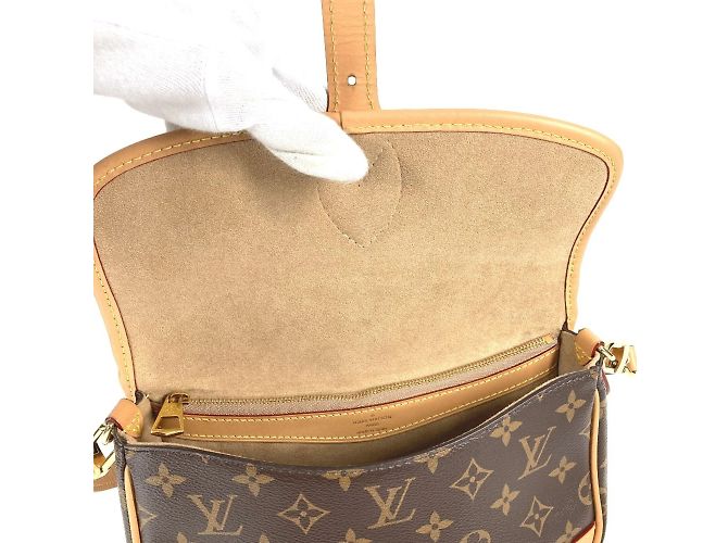 Borsa Diane NM PM Monogramma Louis Vuitton Marrone - vista 13