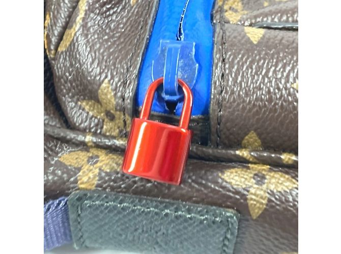 Borsa a tracolla Monogram Messenger PM di Louis Vuitton Marrone Blu - vista 10