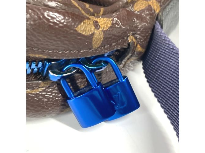 Borsa a tracolla Monogram Messenger PM di Louis Vuitton Marrone Blu - vista 11