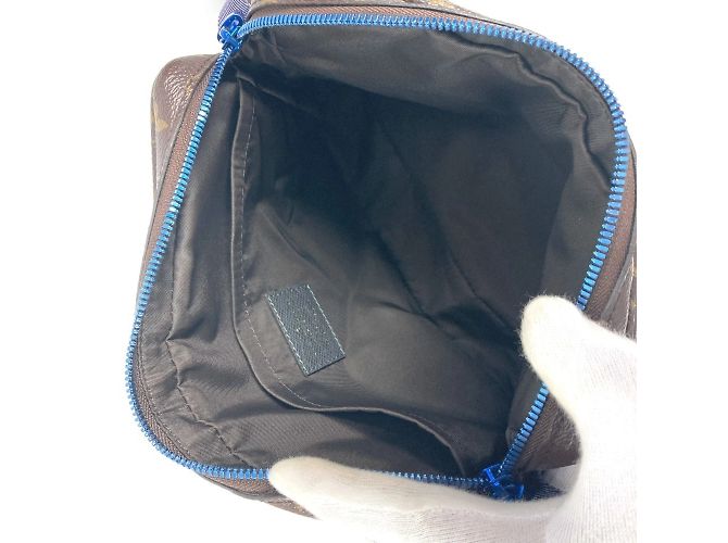 Borsa a tracolla Monogram Messenger PM di Louis Vuitton Marrone Blu - vista 14