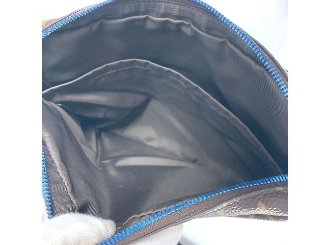 Borsa a tracolla Monogram Messenger PM di Louis Vuitton Marrone Blu - vista 18