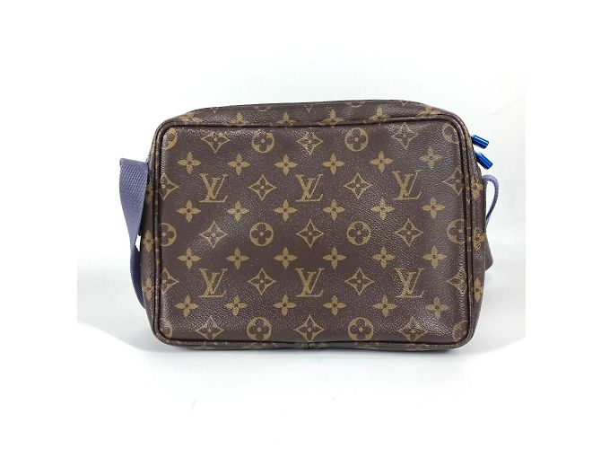 Borsa a tracolla Monogram Messenger PM di Louis Vuitton Marrone Blu - vista 2
