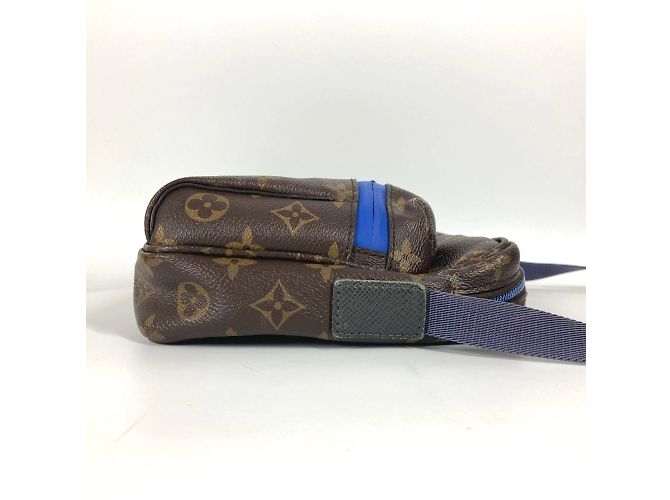 Borsa a tracolla Monogram Messenger PM di Louis Vuitton Marrone Blu - vista 4