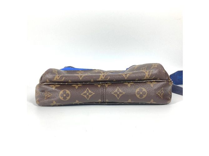 Borsa a tracolla Monogram Messenger PM di Louis Vuitton Marrone Blu - vista 5