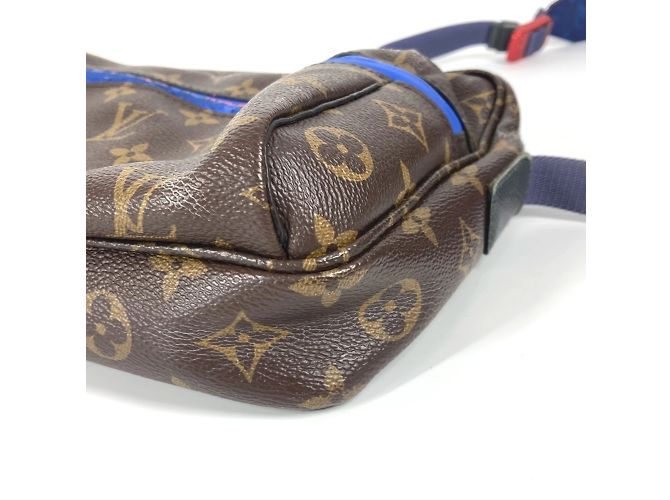 Borsa a tracolla Monogram Messenger PM di Louis Vuitton Marrone Blu - vista 6