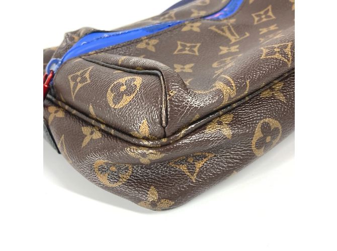 Borsa a tracolla Monogram Messenger PM di Louis Vuitton Marrone Blu - vista 7