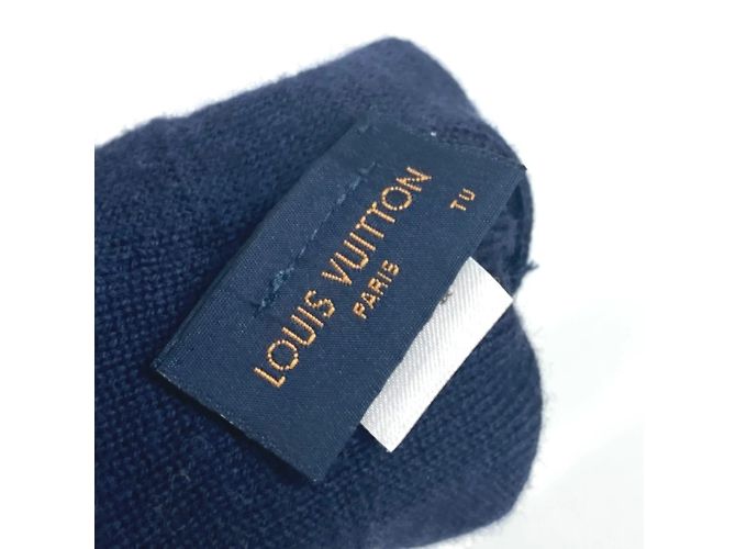 Louis Vuitton Gon LV Horizon Handschuhe Braun Blau - Ansicht 8