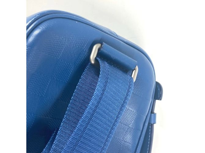 Borsa ombrello Damier Infini Louis Vuitton Blu - vista 13